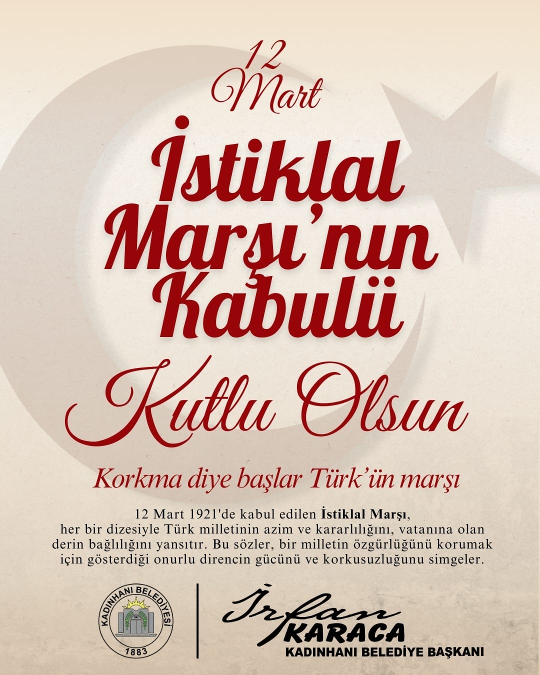 12 MART İSTİKLAL MARŞININ KABULÜ